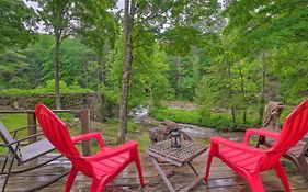 The Mill River Cabin With Fireplace And River View!
